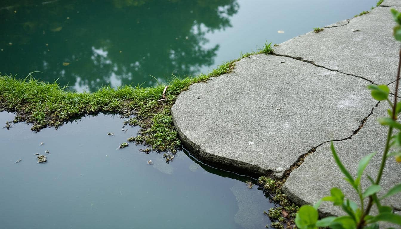 Que faire quand les algues dégradent le revêtement du bassin ?