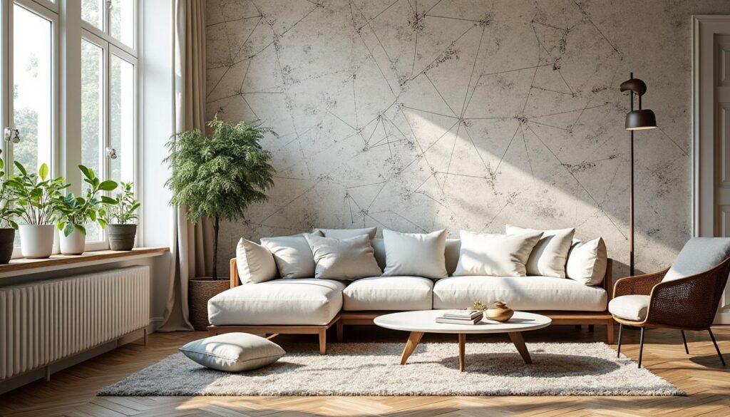 Comment choisir les motifs graphiques pour le papier-peint de votre salon ?