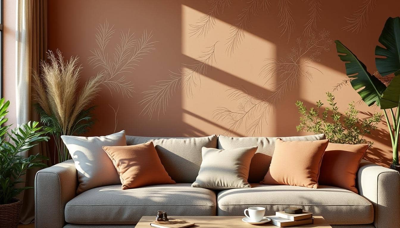 Les couleurs de papier-peint tendances actuelles dans les salons