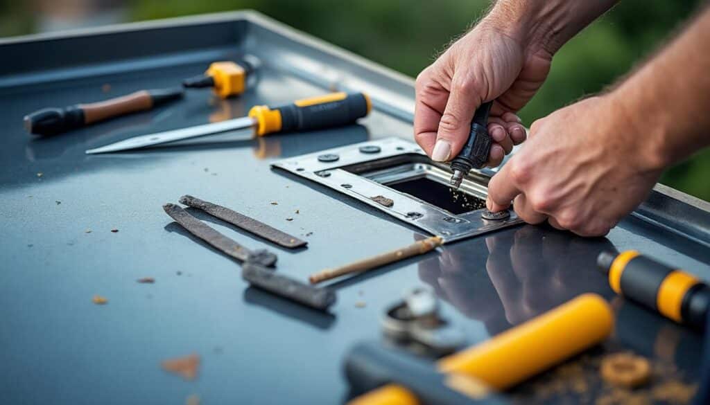 Kit de sortie de toiture bac acier : étanchéité et ventilation garanties