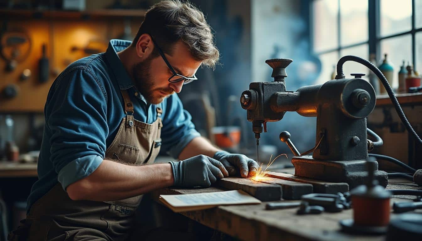 Illustration: Maîtriser les réglages essentiels pour optimiser la scie à métaux ruban