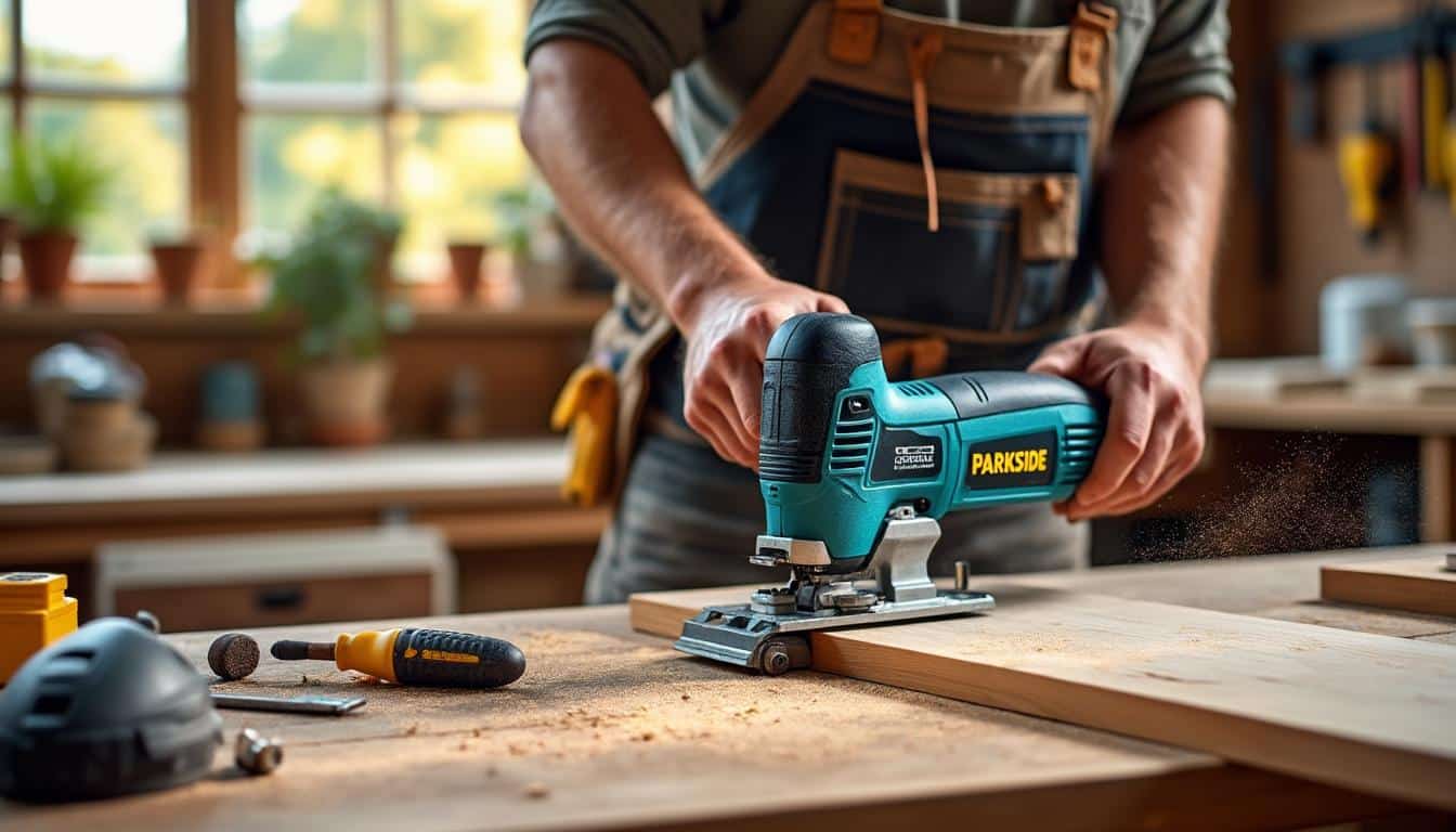 Illustration: Comprendre la scie à onglet radiale Parkside : définition et usages
