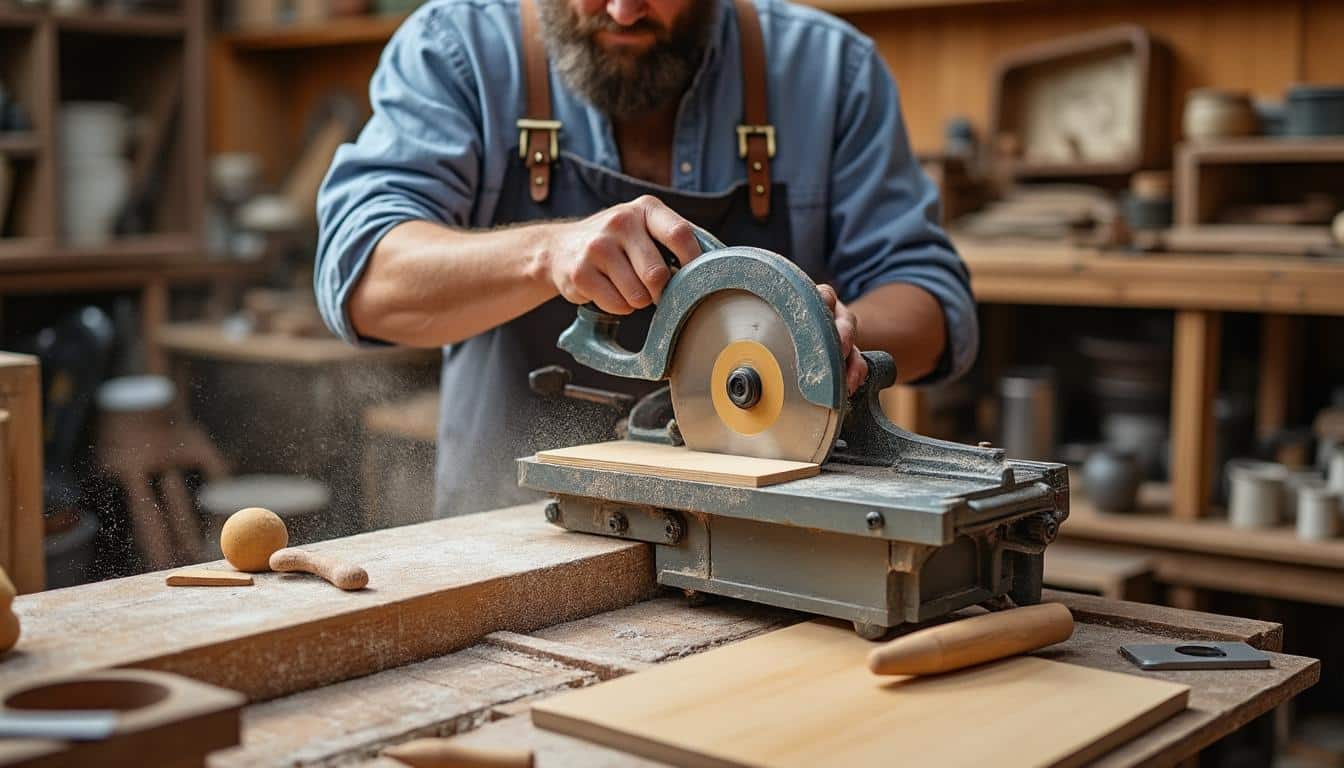 Illustration: Comment fonctionne et se présente la scie cloche ajustable dans l’atelier