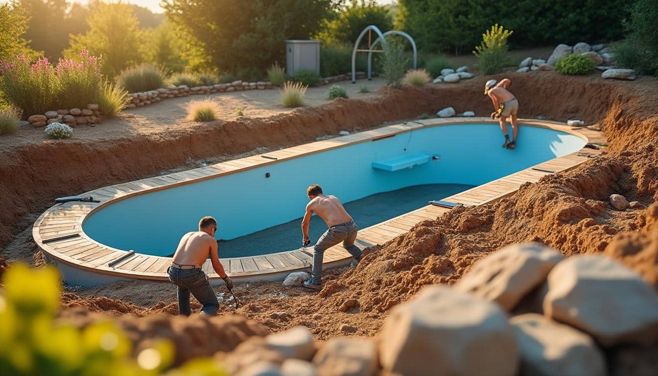 Illustration: Comprendre la piscine hors sol enterrée et ses variantes