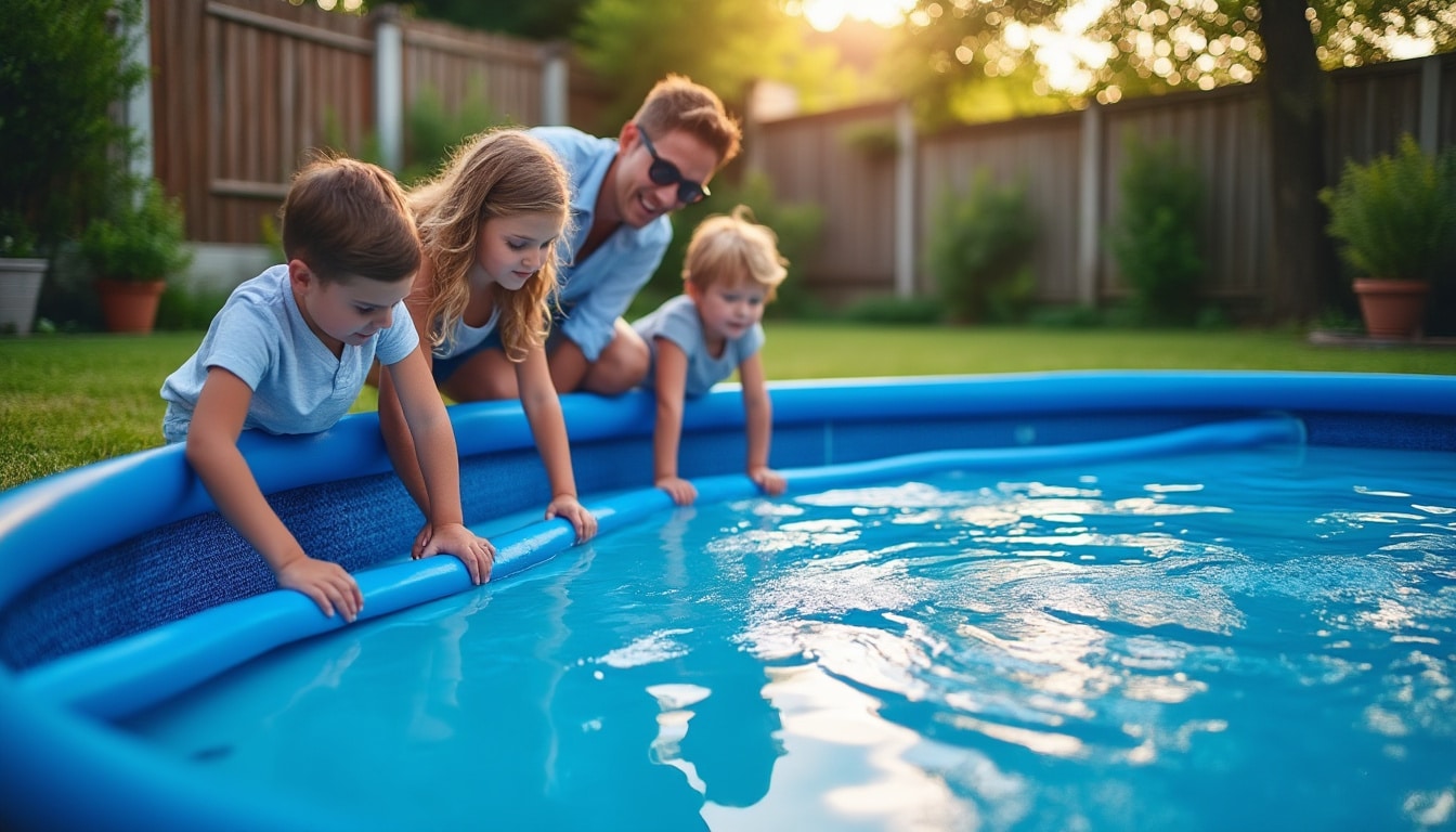 Illustration: Pourquoi choisir un tapis adapté au sol pour votre piscine Intex ?