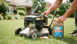 Quelle huile choisir pour une tondeuse à moteur 4 temps